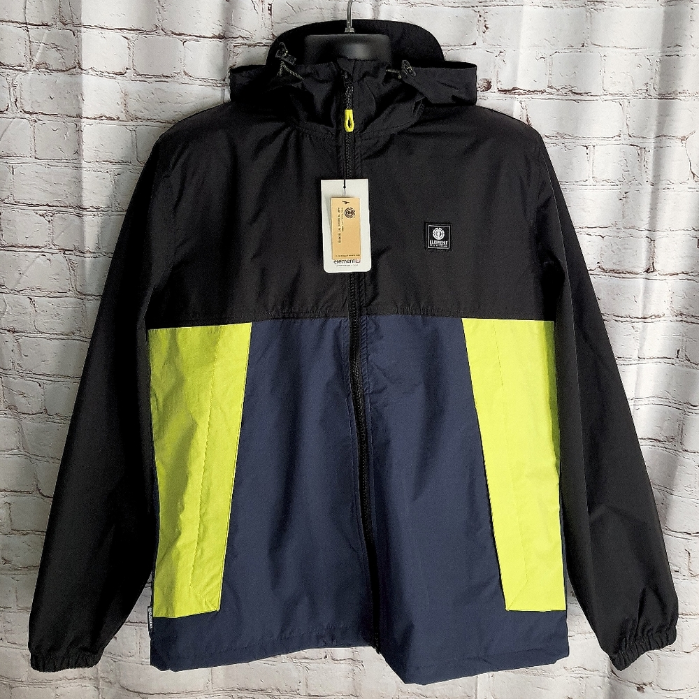 Element Men's Koto Jacket New Sz. L Navy Lime